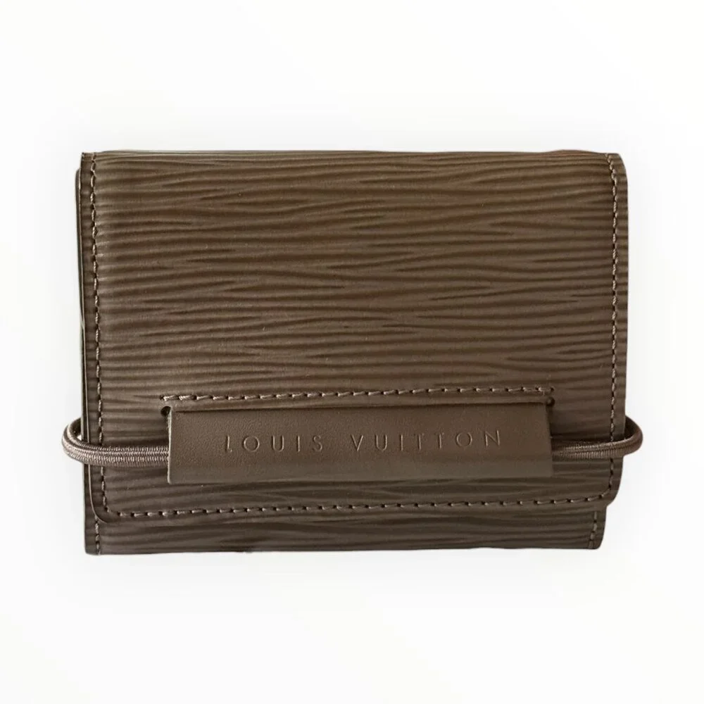 Vintage Louis Vuitton Epi Porte Monnaie Elastic Compact Wallet | Brown - Picture 2 of 7